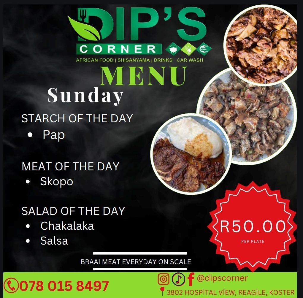 African Food Menu